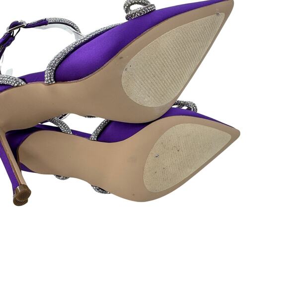 Steve Madden Heels Viable Pump‎ High Heels Women's Size 6.5 Jeweled Rhinestone - Picture 9 of 11
